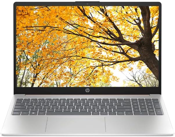HP 2025 FHD IPS 15.5' Laptop, Ryzen 5 Processor Up to 4.20GHz, 8GB DDR4, 256GB SSD, Ultra-Fast WiFi 6, HDMI, Windows 11 (Renewed)