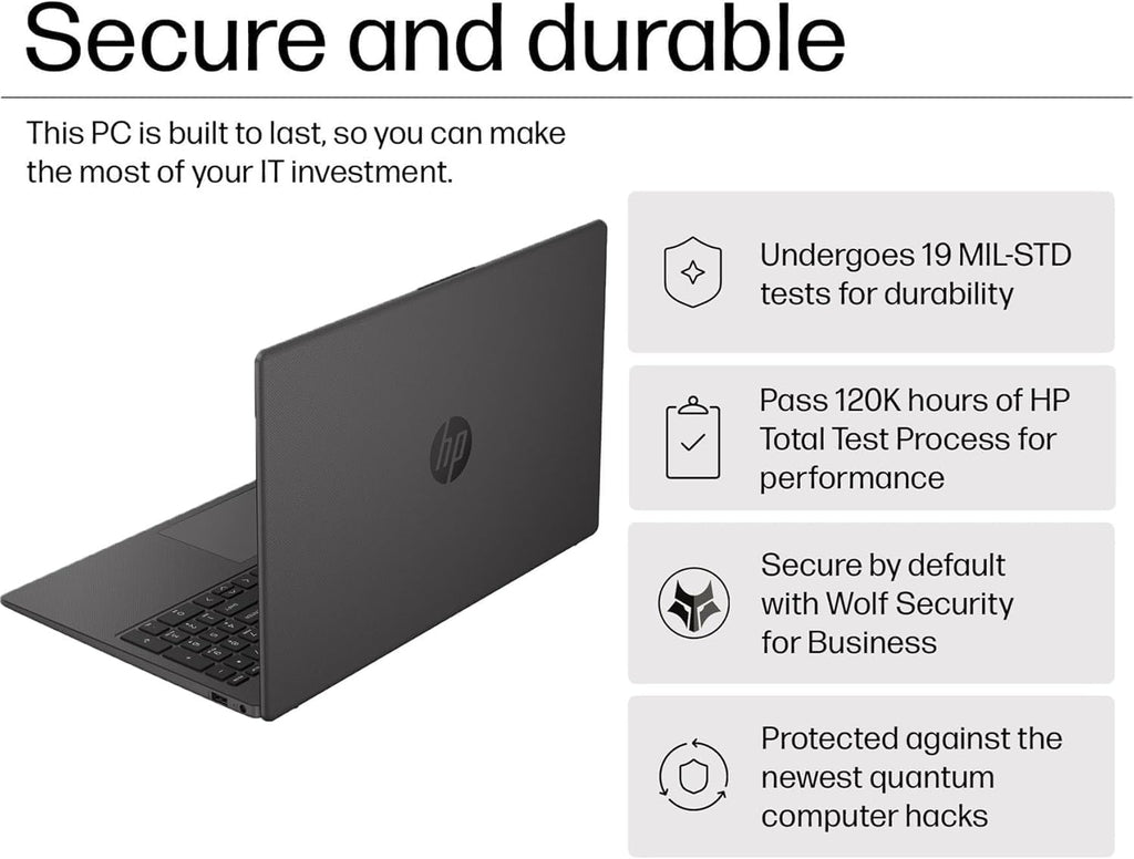 HP 250 G10 (Essential Probook) Business Laptop (15.6' FHD, Intel i5-1334U, 16GB RAM, 512GB SSD, 10-Core(> i7-1255U)) College, Military Grade, Enterprise, Webcam w/Shutter, Numeric Keypad, Win 11 Pro