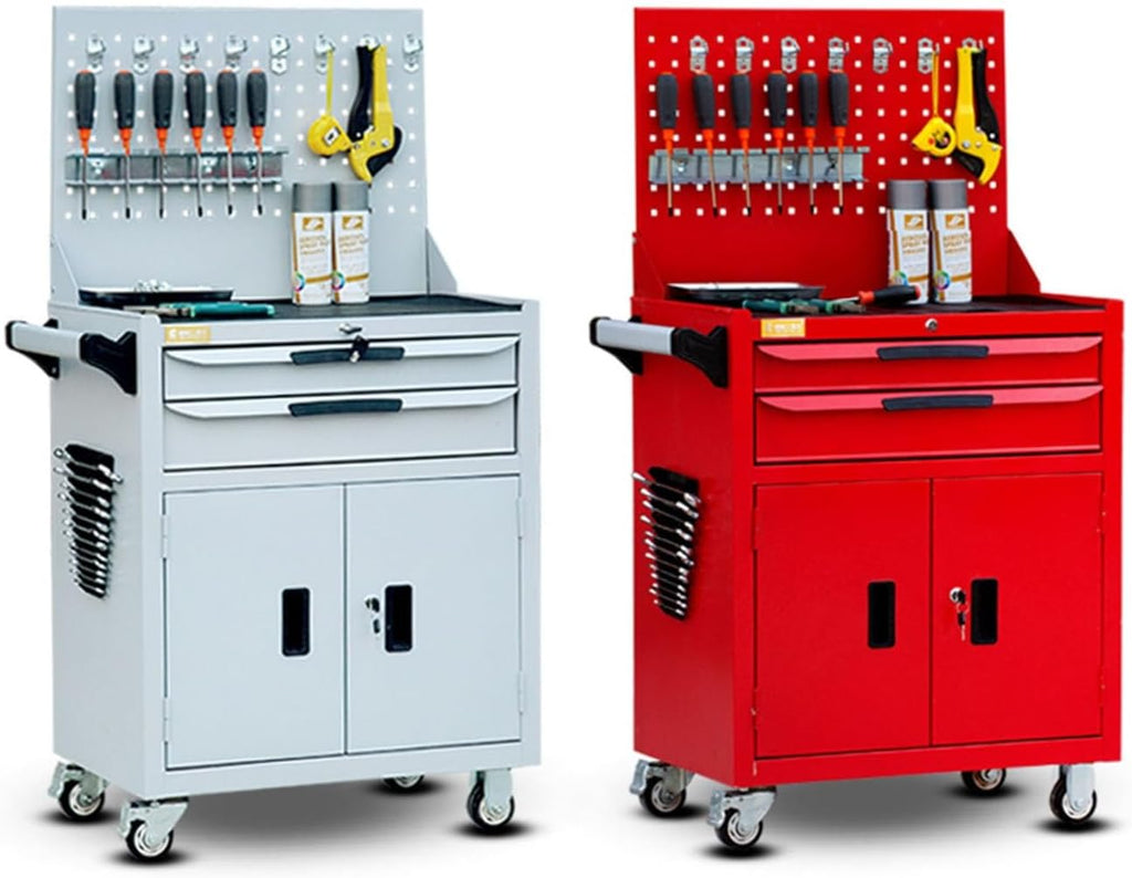 Toolbox Rolling Tool Chest with Drawer, High Capacity Tool Chest with Wheels, Mobile Steel Tool Cabinet Storage for Warehouse Tool Box