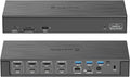 WAVLINK USB-C Quad 4K Docking Station with 100W PD for Thunderbolt 4/3, MacBook Neo, Mac/Windows/Chrome, USB C Universal Displaylink Dock- 4 HDMI, 4 DisplayPort, 2.5G Ethernet, USB, SD/TF Slot,Audio