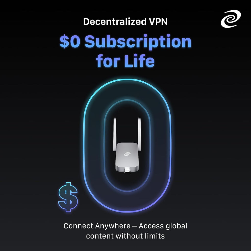 Deeper Connect Air(2023 Version) Portable WiFi Wireless Router Hotspot Device, Lifetime Free Router VPN for Travel Privacy, Compact VPN Routers for Home and Remote Work