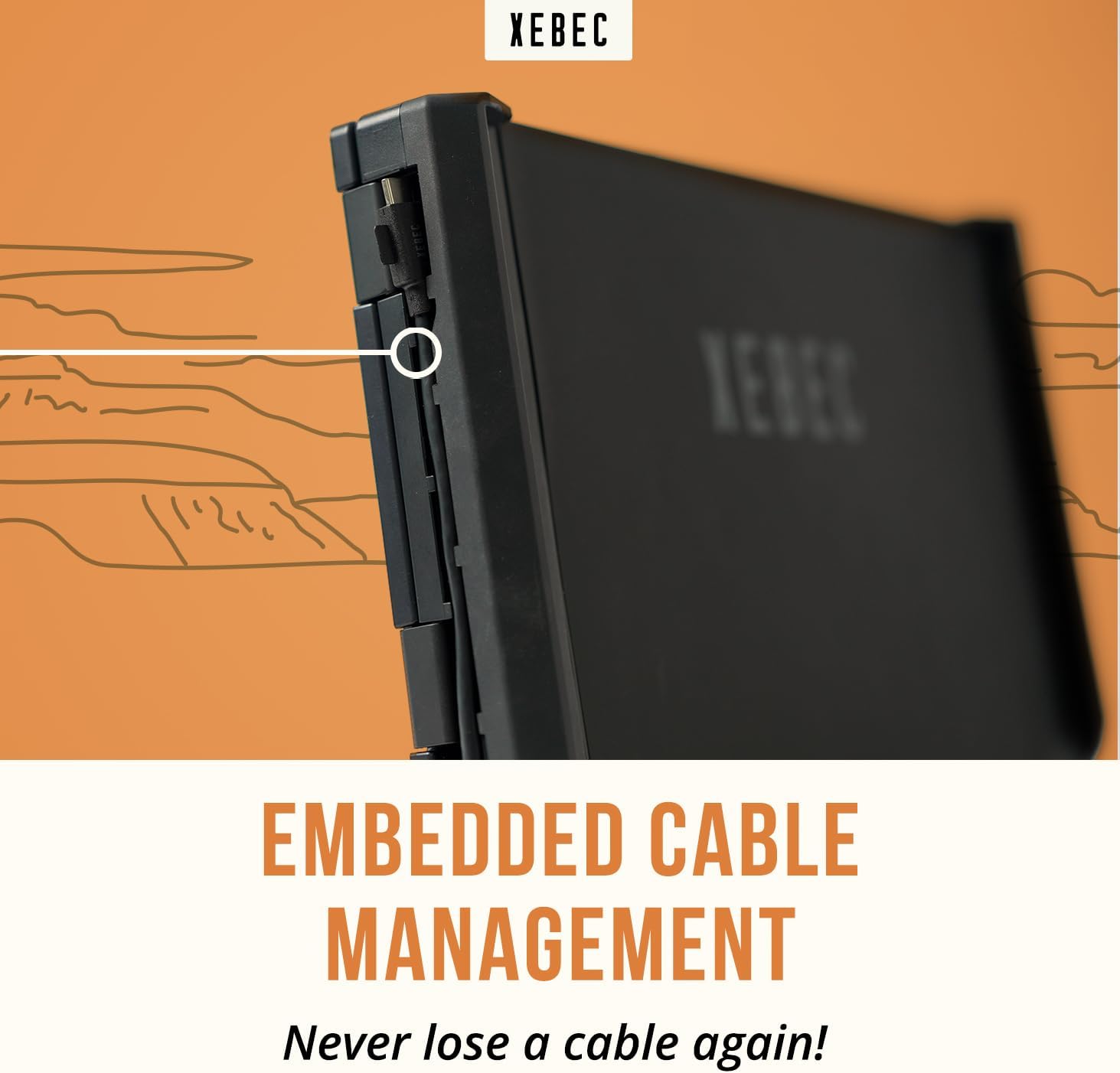 Xebec Tri-Screen 3 Laptop Screen Extender | Portable Monitor for Laptops 13″-18″ | Two 13.3 Inch Displays via One USB-C Cable | Plug and Play | Travel Case Included (Tri-Screen 3 for PC)