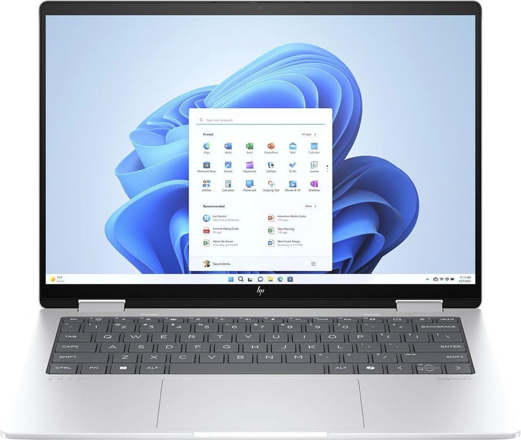 HP Envy X360 14 Inch Laptop 2-in-1 2K (1920x1200) IPS Touchscreen Laptop, AMD Ryzen 12 Cores Processor, 16GB RAM 1TB PCIe SSD, Backlit Keyboard, WiFi 6E, Win 11 Pro w/BWE Accessories