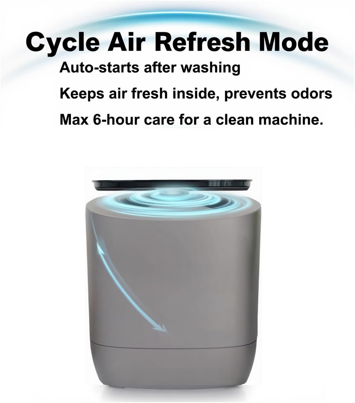 Auto Mini Washing Machine for Underwear, Socks & Delicates - 7L(1kg) Capacity with Heat Dry & Ozone Care System, Built-in Drain/Spin Functions