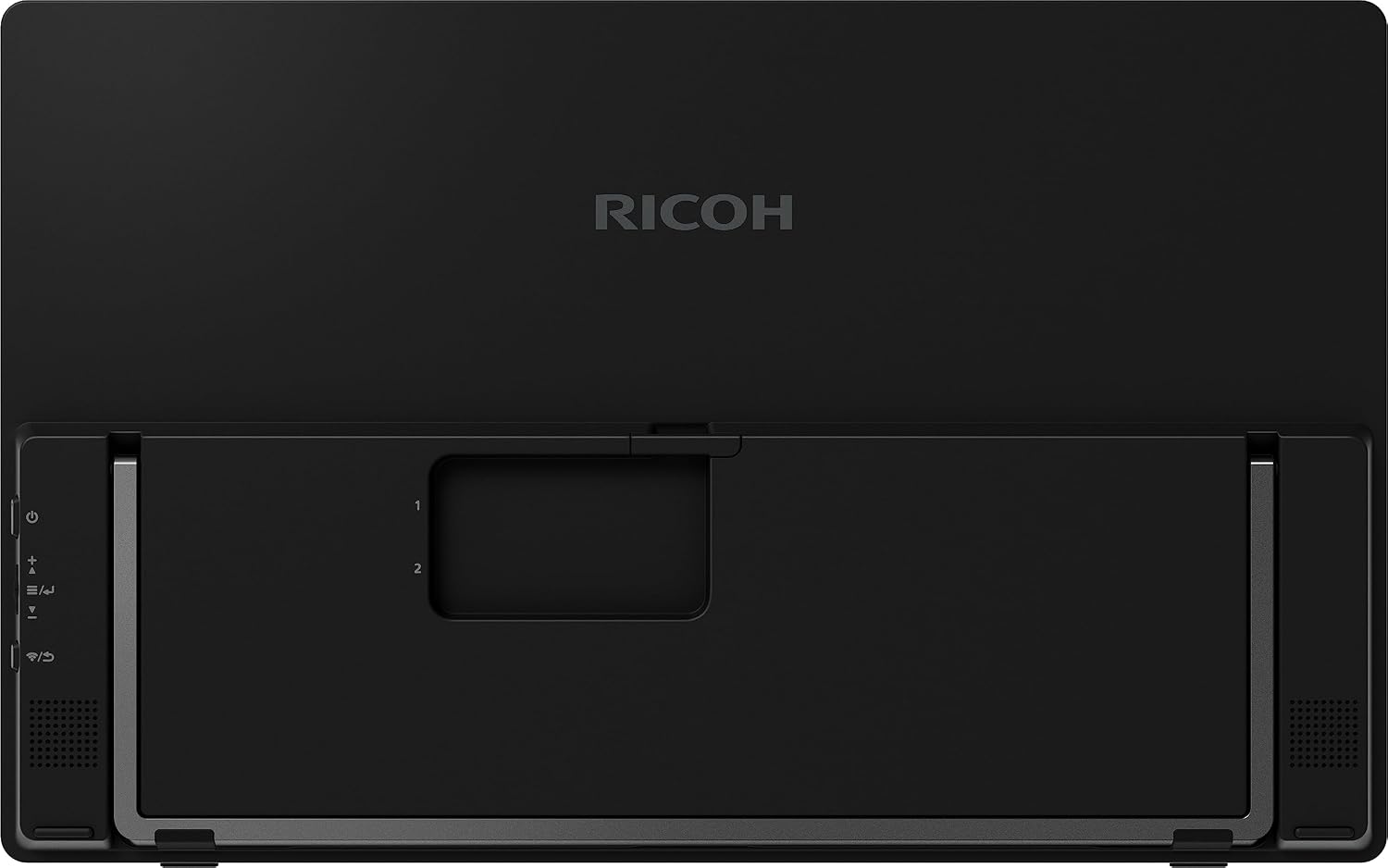 Ricoh 150BW Portable 15.6' Vivid OLED 350nit Lightweight Display Monitor and Touchscreen w/Dual Speakers, Wireless with Multicasting, Battery Powered - for Laptop, Desktop, Mac, PC