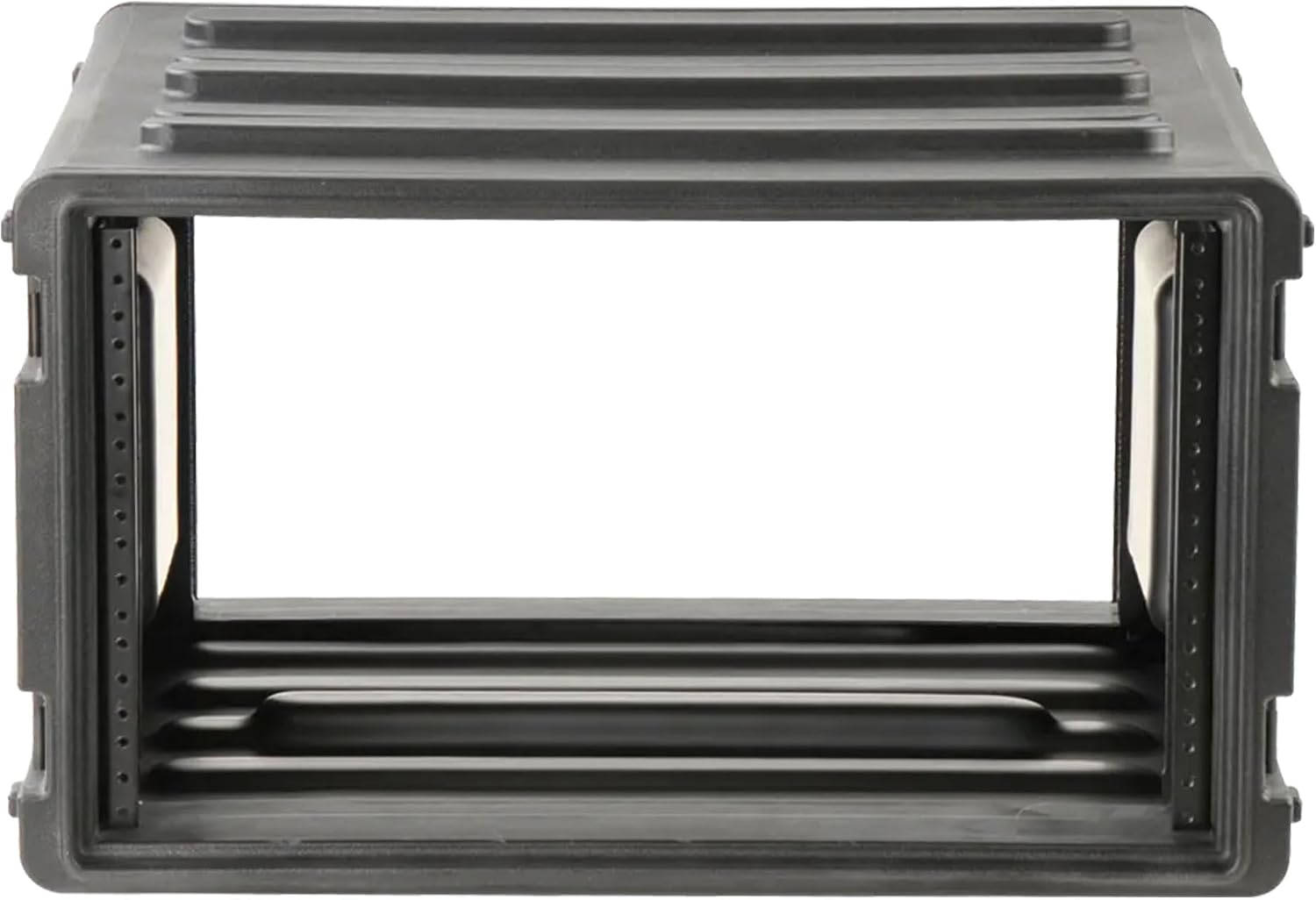 SKB 6U Roto Rack Case - Durable Polyethylene Gear Protector, Stackable, Waterproof with Twist Latches & Rubber Feet for Musicians, DJs, and A/V Equipment - Secure Transport & Storage Solution