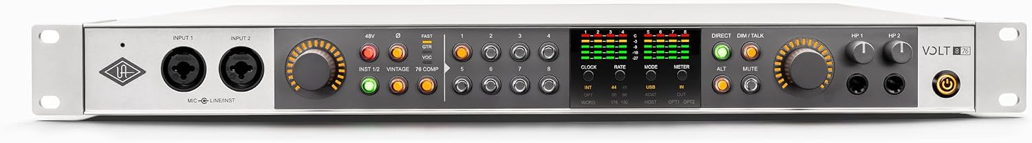 Universal Audio Volt 876 24x28 USB Audio Interface, Rack-Mount Style