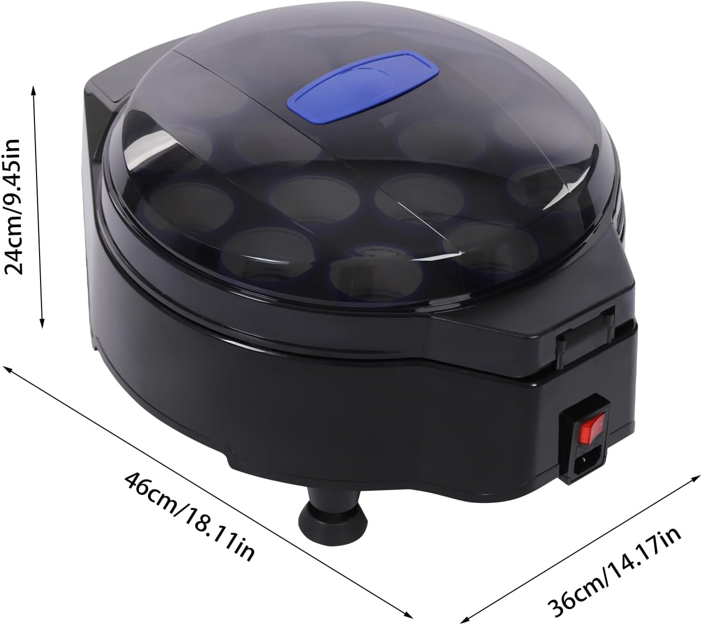 YIYIBYUS Pro Pool Ball Cleaner Machine, 16 Balls Automatic Pool Ball Polisher, Electronic PoolBall Polishing Cleaning Machine for 16 Billiard and Snooker