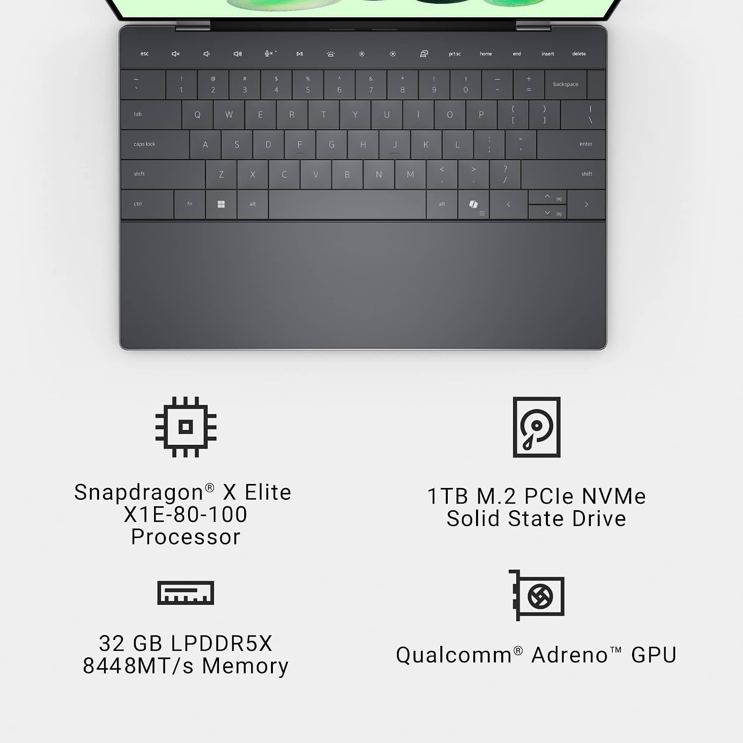 Dell XPS 13 9345 Laptop, Copilot+ AI PC (13.4'' FHD+ 120Hz, Qualcomm 12-Core Snapdragon X Elite, 32GB 8848MT/s RAM, 1TB SSD), Thin & Light, 27 Hours Battery Life, Wi-Fi 7, Win 11 Pro (Renewed)