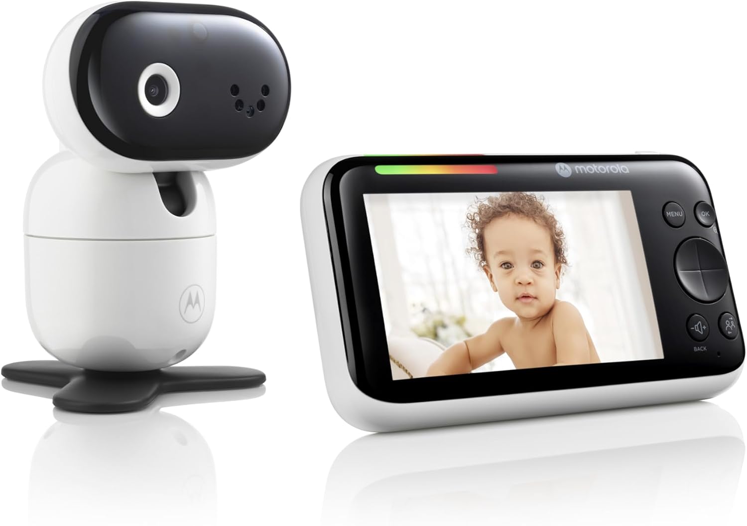 Motorola Nursery WiFi Video Baby Monitor with Camera and Audio, 5' Screen, HD PIP1510 Connect, 1000ft Range, Wall Mount, 2-Way Audio, Lullabies, Temperature Sensor, Zoom, Tilt