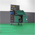 Tool Box Metal Tool Chest, 3-Drawer Rolling Tool Chest with Wheels, 2 in 1 Tool Cabinet with Locking System for Warehouse, Garage, Workshop Tool Storage(Green)
