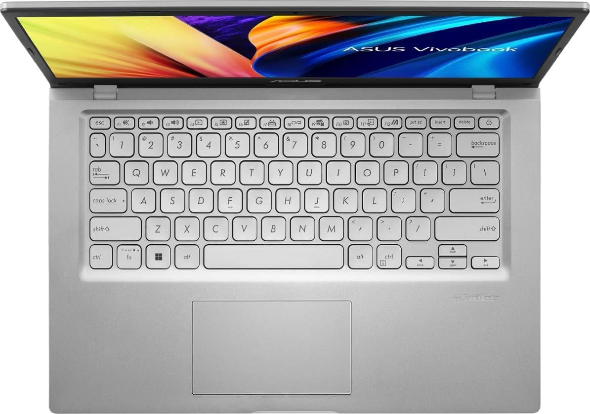 ASUS Vivobook 14' HD Screen Laptop Computer, 11th Gen Intel Core i3-1115G4, 8GB Memory, 128GB SSD, Intel UHD Graphics, Windows 11 Home, Silver - X1400EA-I38128 (Renewed)