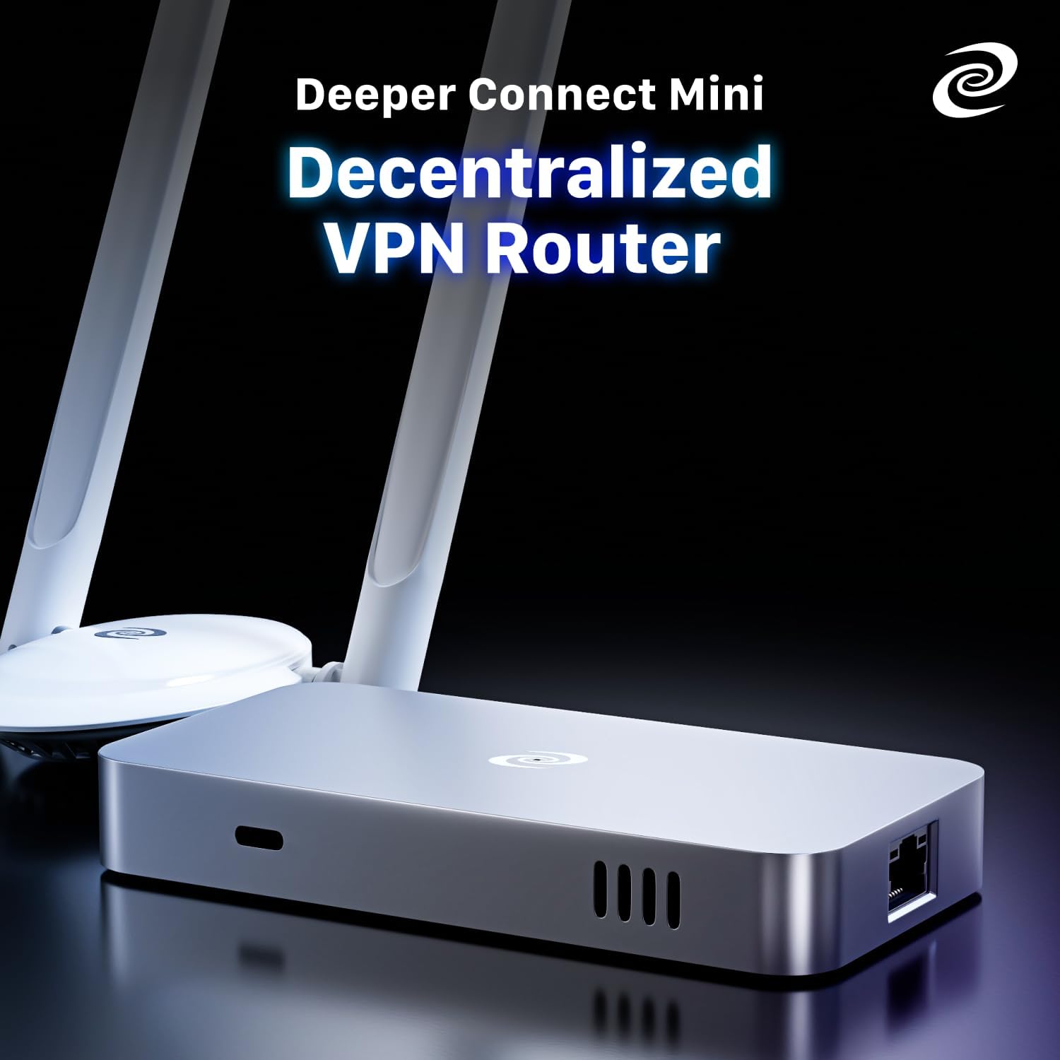 Deeper Connect Mini(2020 Version) DPN Router, 1Gbps ARM64 Quad Core Hardware Gateway with Layer 7 Firewall, Smart Routing, Multi Device Coverage and Lifetime Decentralized Privacy VPN Router