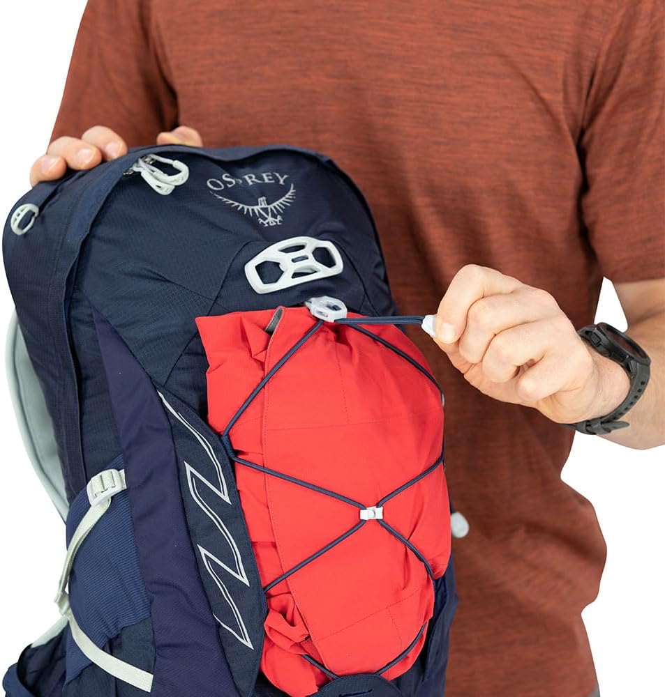 Osprey Talon 11L Men's Hiking Backpack with Hipbelt, Cosmic Red, L/XL