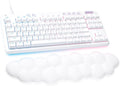 Logitech G713 Wired Mechanical Gaming Keyboard with LIGHTSYNC RGB Lighting, Linear Switches (GX Red), and Keyboard Palm Rest, PC and Mac Compatible - White Mist