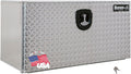 Buyers Products 1706500 Silver Aluminum Underbody Truck Box with Diamond Tread Door, 18x18x24 Inches, Durable Vehicle Tool Box for Storage and Organization