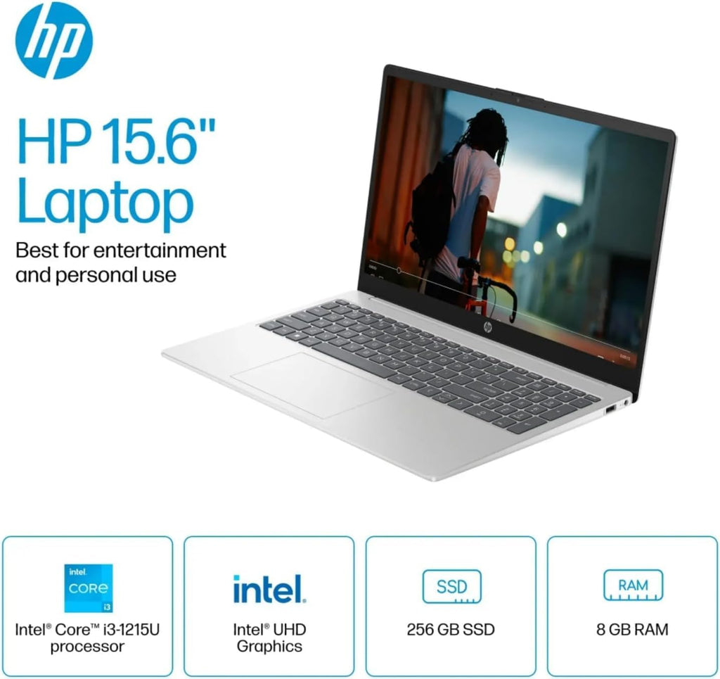 HP 15.6 Inch Touchscreen Student & Business Laptop Computer | Intel 6-Core i3-1215U | 32GB RAM, 1TB SSD | Intel UHD Graphics | WiFi 6 | 10HR Battery | Windows 11 | True Vision HD Camera