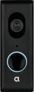 Alula CAM-DB-JS1 Video Doorbell Camera, Black, 1080P HD Video, Two Way Radio, Motion Detection, Wi-Fi, 16 Foot Night Vision, IP55 Weatherproof, 2MP Image Sensor, 140-degree FOV, Micro SD Card Included