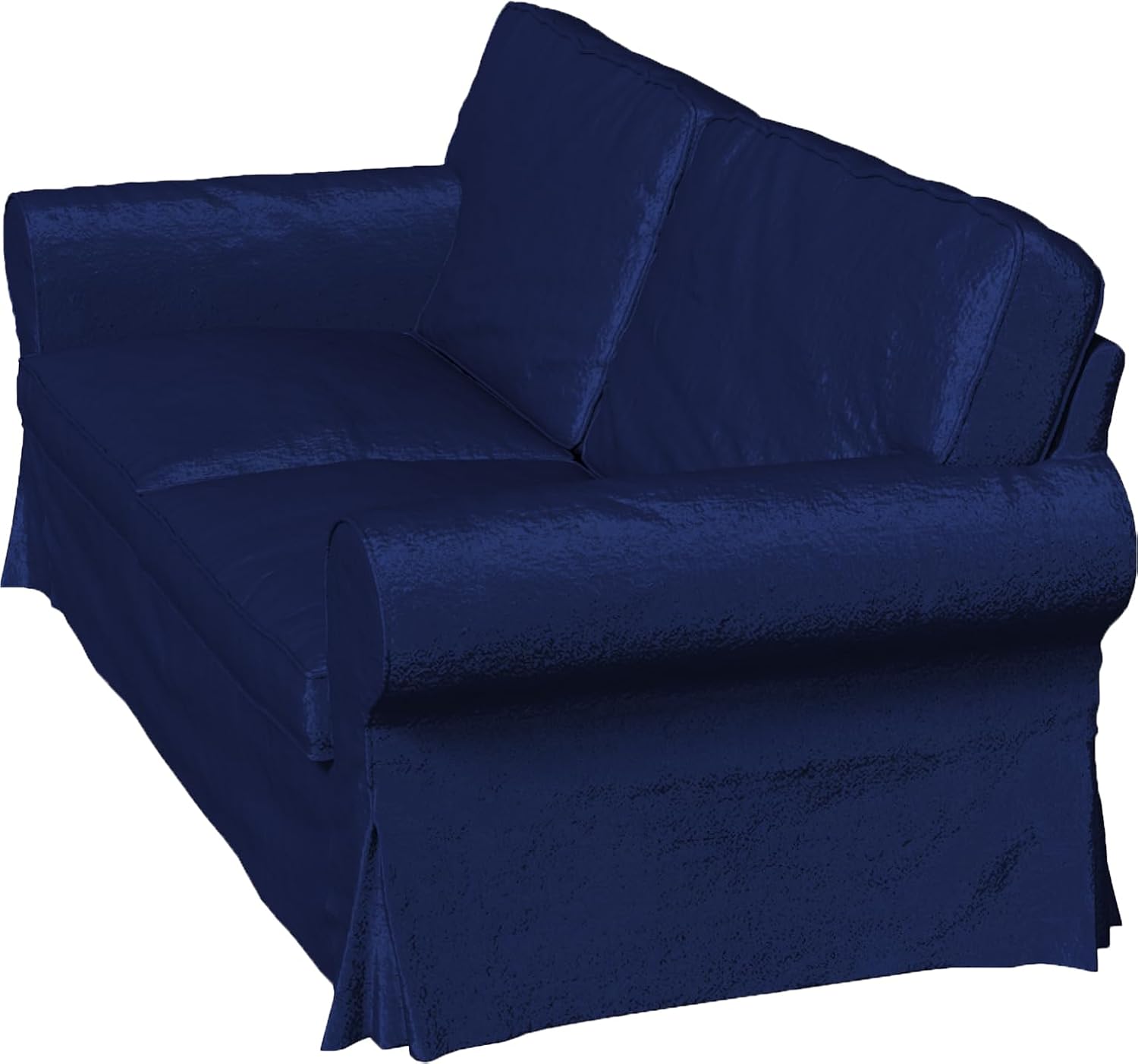 Heavy Duty UPPLAND (Not EKTORP) Sofa Cover Replacement Compatible with IKEA UPPLAND 3 Seat Sofa, Loveseat, Armchair, Sectional Corner, or Footstool Slipcover Only (Uppland 2 Velvet Blue)