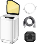 Full-Automatic Portable Mini Washing Machines,7.7 lbs Load Capacity，with Spin and Built in Barrel Light for Dorms Apartments RV and Camping