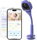 Baby Camera Monitor for AI Solution for Breathing Tracker, 2K HD Baby Monitor with Camera with Audio Video, Night Vision, Smartphone App, 2-Way Audio, Soothing Sound, No Monthly Fee Crib Mount