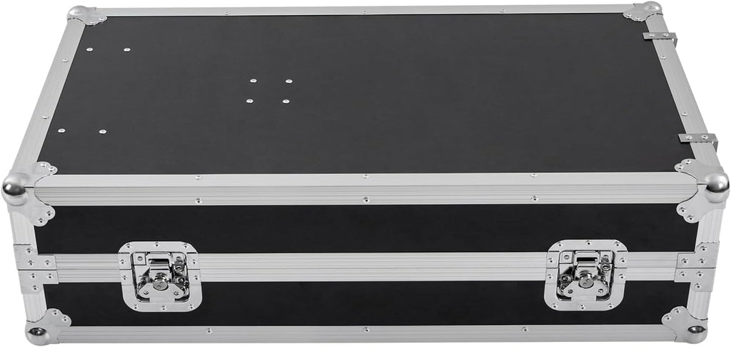 PA DJ Rack,661.39Lbs Heavy Duty Plywood Mobile Studio Equipment Cabinet with 4 Rubber Wheels,Freestanding Audio Rack/Road Case Vertical Rack Recording Studio Cabinet Racks (14U/Side Table) (2 Tiers)