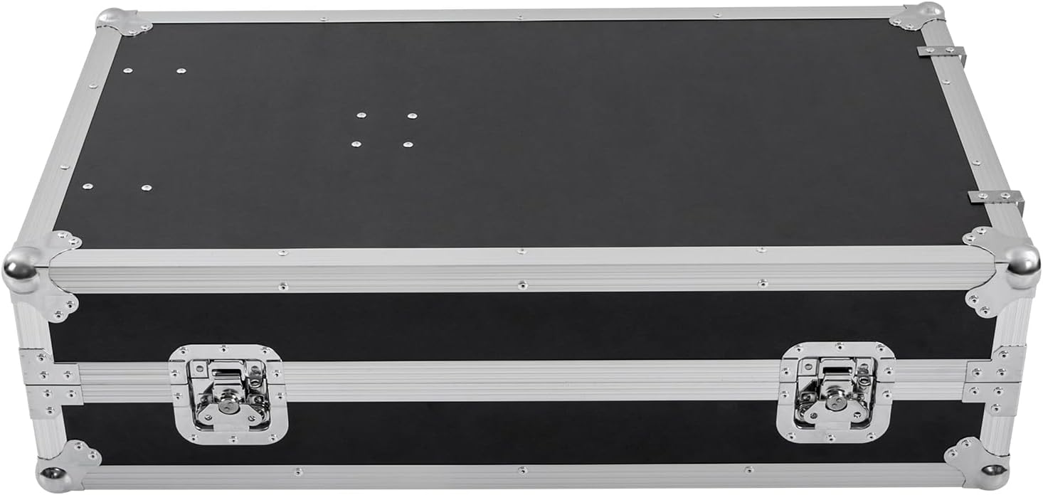PA DJ Rack,661.39Lbs Heavy Duty Plywood Mobile Studio Equipment Cabinet with 4 Rubber Wheels,Freestanding Audio Rack/Road Case Vertical Rack Recording Studio Cabinet Racks (14U/Side Table) (2 Tiers)
