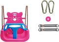 Swings Seats Baby Swing seat Bipartite, Child Swing with Safety Feature, Safety Belt, Childs Adjustable Rope Outdoor Garden Swing Seat with T bar Swing Set(B)