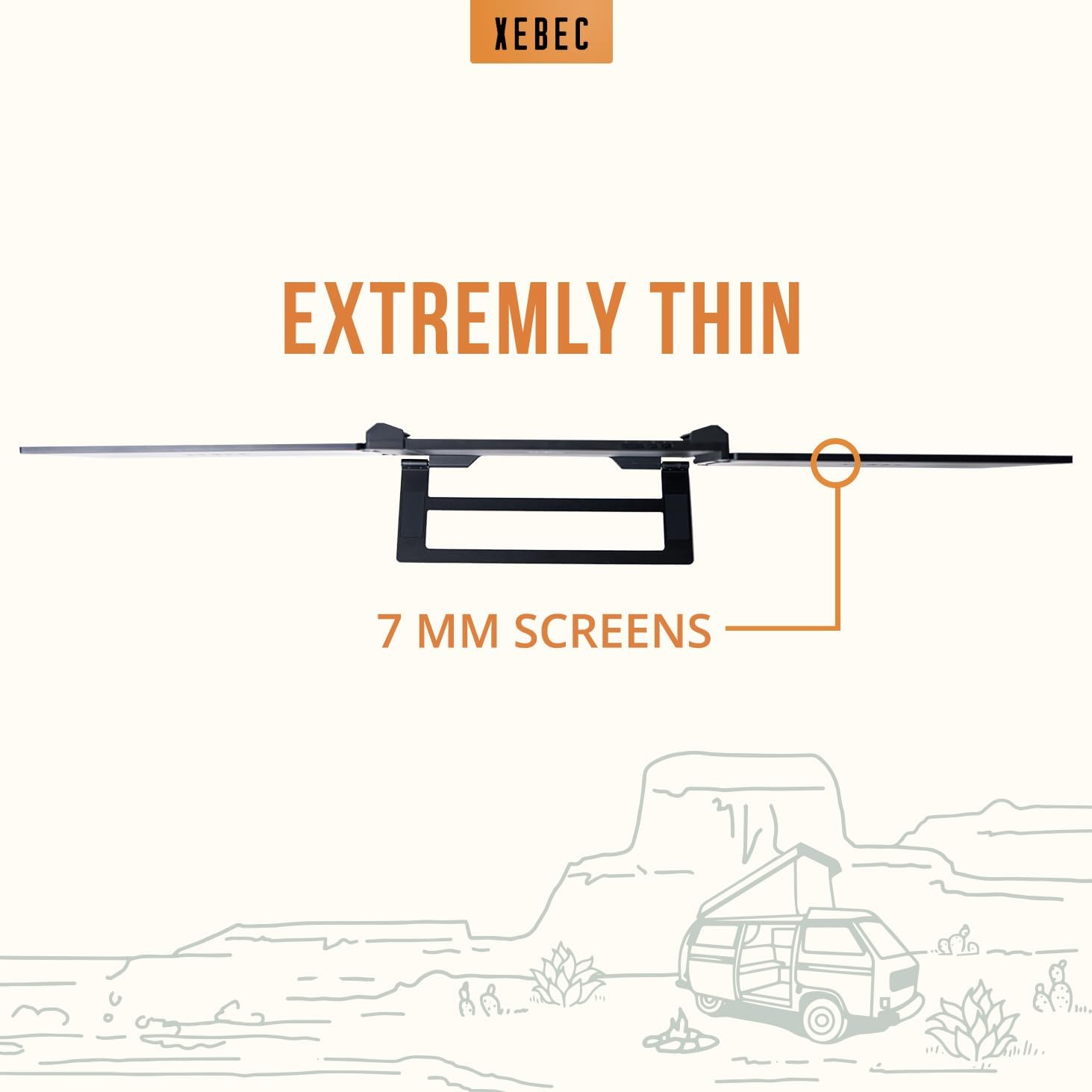 Xebec Tri-Screen 3 Laptop Screen Extender | Portable Monitor for Laptops 13″-18″ | Two 13.3 Inch Displays via One USB-C Cable | Plug and Play | Travel Case Included (Tri-Screen 3 for PC)