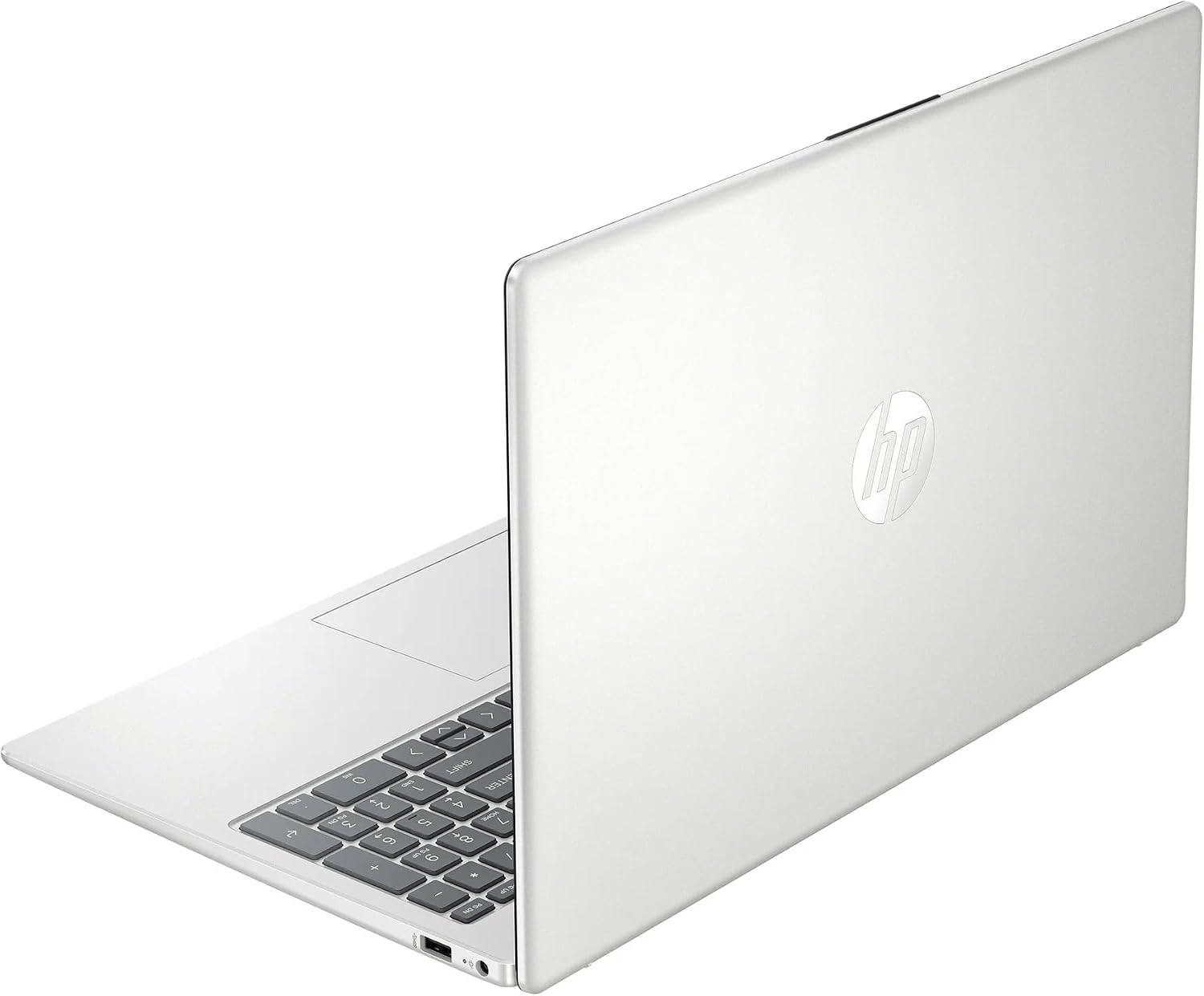HP 15.6' FHD Business & Student Laptop Computer, 10-Core Intel Core i5, Windows 11 Pro Laptop with Microsoft Office Lifetime Suite, PLUSERA Earphones, Silver (16GB RAM | 1TB SSD)