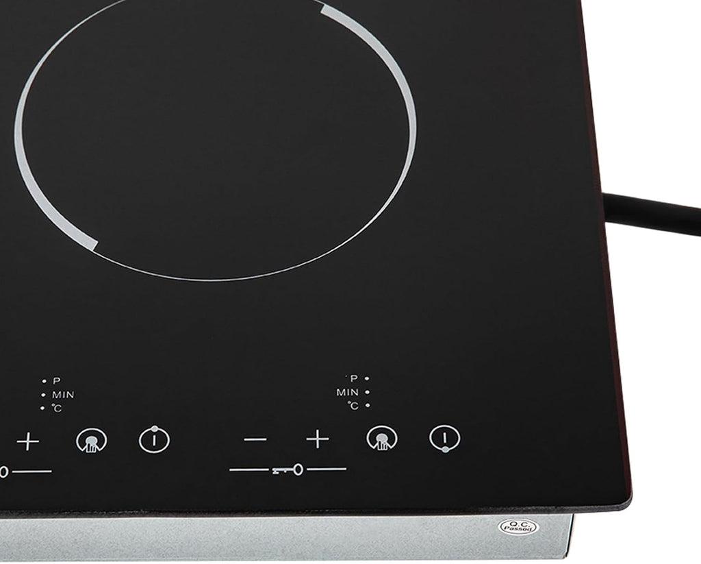 Electric Ceramic Cooktop 110V Built-in Electric Stove Top Induction Radiant Cooktop Sensor Touch Control 2/3/4 Burners 9 Power Levels, 120 Min Timer for Home All Cookware (4 Burners)