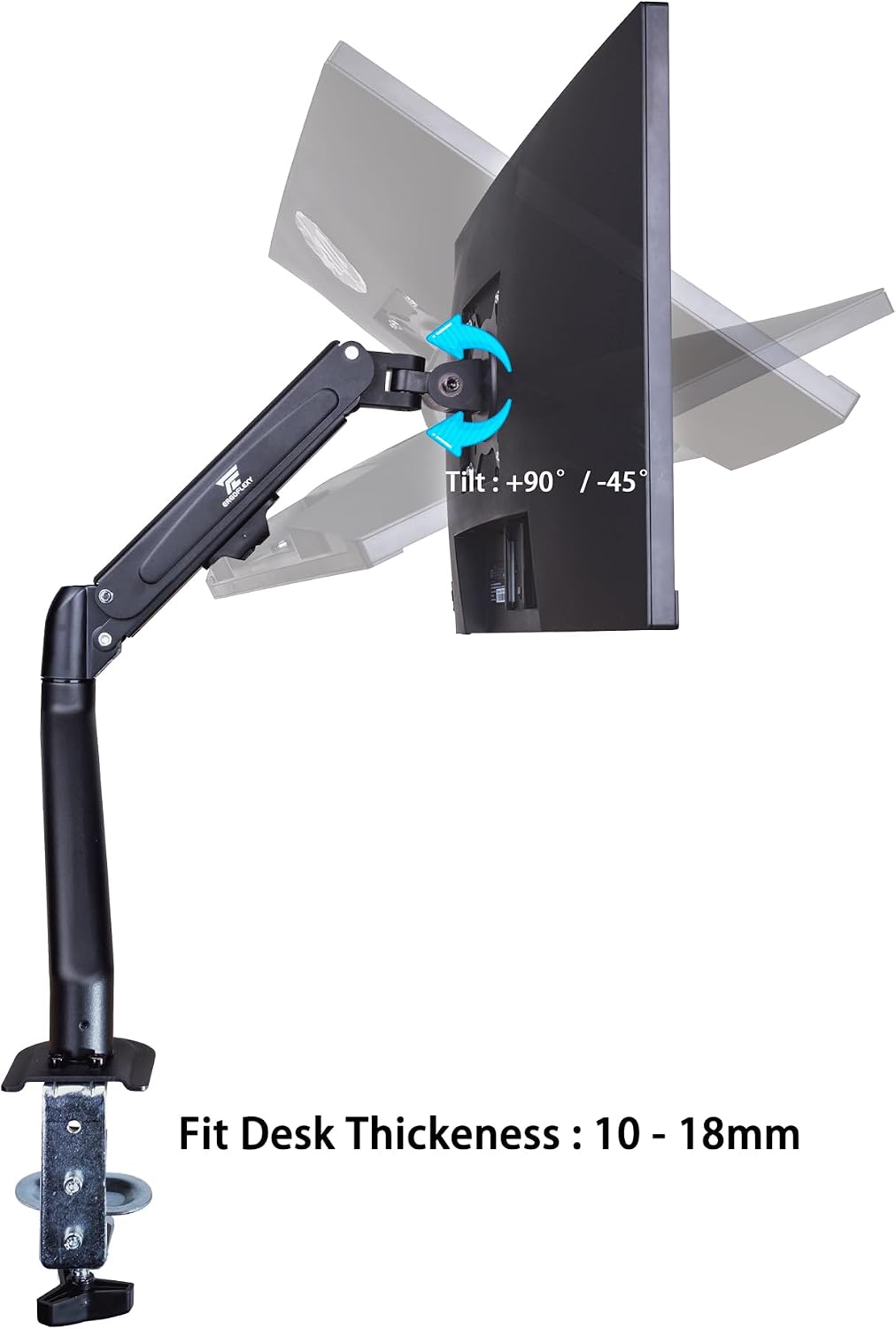 HP Series 3 Pro 27' FHD IPS Monitor with 5ms Response Time, Anti Glare, Flicker Free, VESA Mount (100 x 100 mm), Displayport, HDMI, Black Color with DKZ Hub & ErgoFlexy Single Monitor Mount