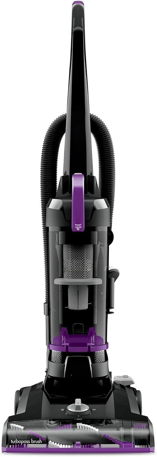 Power Force Helix Bagless Upright Vacuum, Powerful Suction for Pet Hair,Carpet, Tile & Hardwood,Cleaning, Scatter-Free Technology, Large Dirt Tank, 23ft Cord, 5 Height Settings (Violet)
