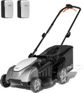 Litheli 18-inch 40V Brushless Lawn Mower for Garden Yards, Lightweight Cordless Lawn Mower Battery Powered with 6-Position Height Adjustment, 2x5.0Ah Battery Included