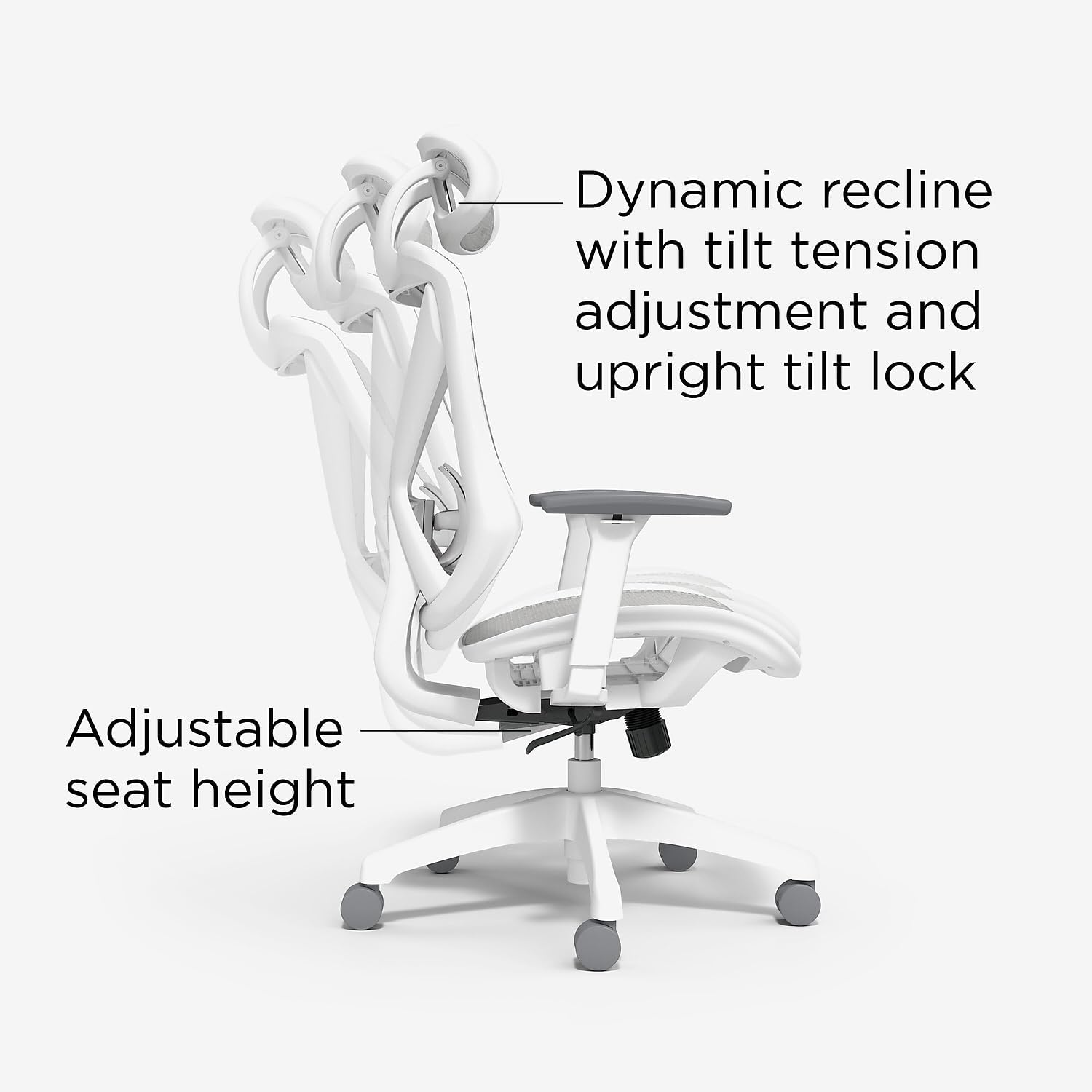 STAPLES Ergonomic Task Chair, Mesh, Ergonomic, Lumbar Support, Gray