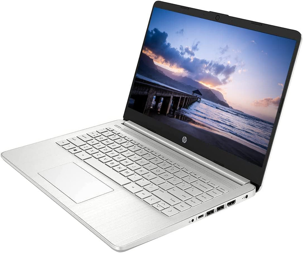 HP 14 Laptop, 14' FHD Display, AMD Ryzen 3 3250U Processor, 16GB DDR4 RAM, 512GB PCIe SSD, USB Type-C, Wi-Fi, Webcam, HDMI, Windows 11 Home, Silver