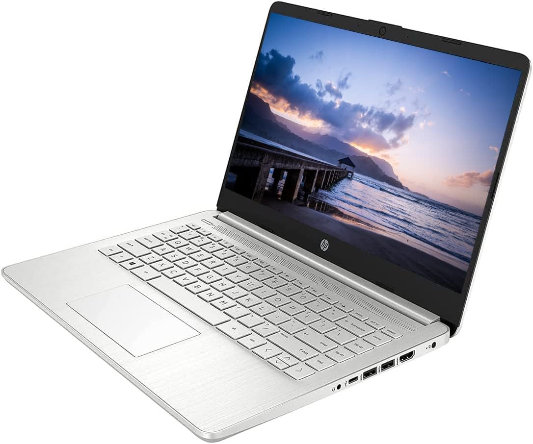 HP 14 Laptop, 14' FHD Display, AMD Ryzen 3 3250U Processor, 16GB DDR4 RAM, 512GB PCIe SSD, USB Type-C, Wi-Fi, Webcam, HDMI, Windows 11 Home, Silver