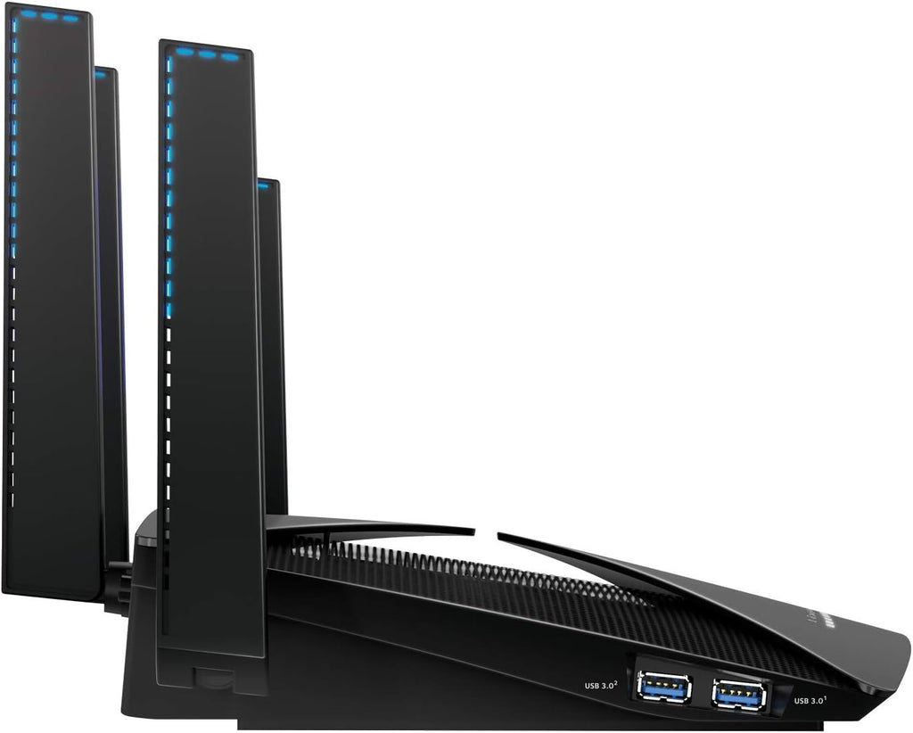 NETGEAR Nighthawk X10 Smart WiFi Router (R9000) - AD7200 Wireless Speed (up to 7200 Mbps) for 60Ghz WiFi Devices | Up to 2500 sq ft Coverage | 6 x 1G Ethernet, 1 x 10G SFP+, and 2 USB Ports