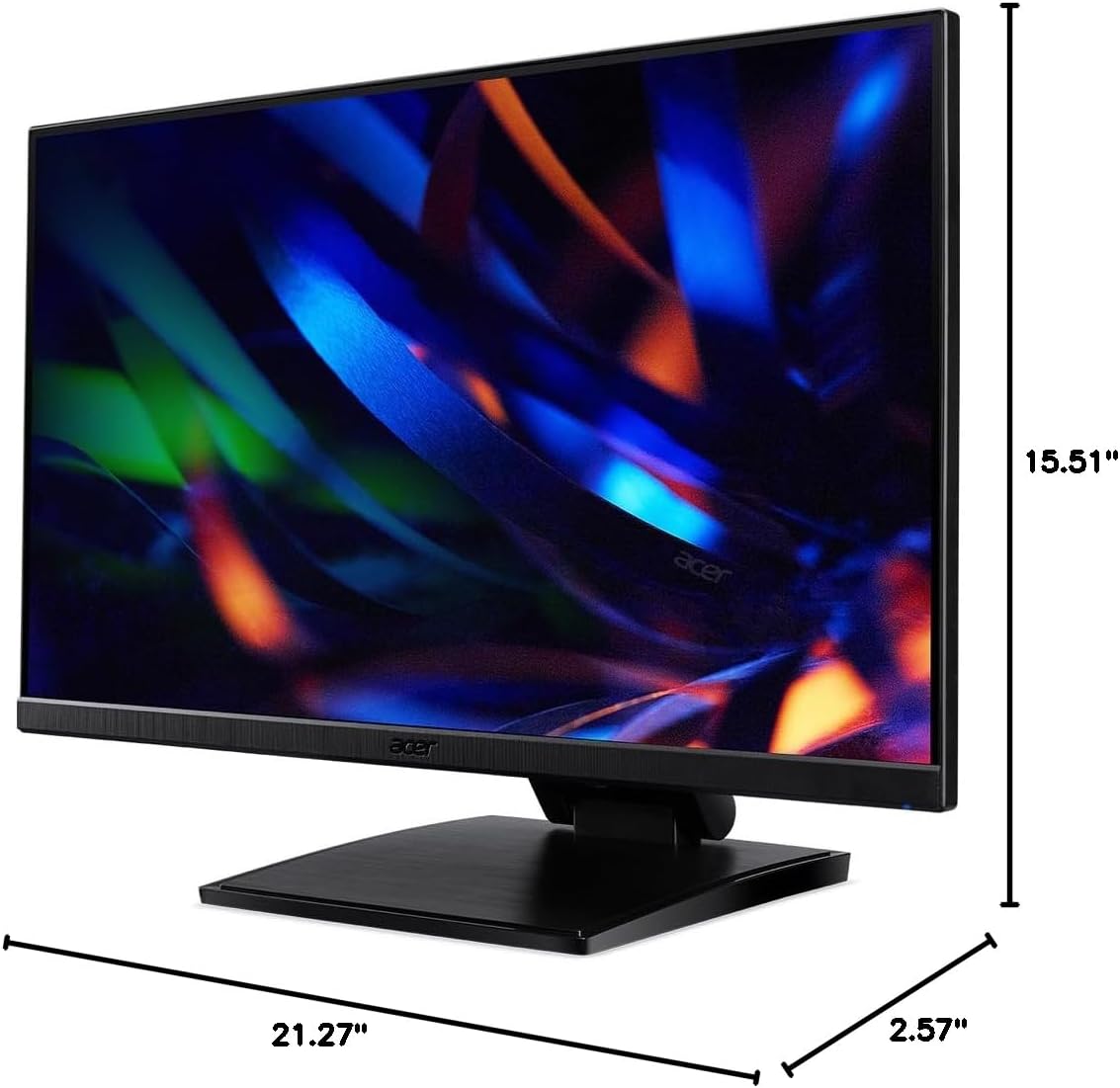 acer UT241Y Abmihuzx 23.8' IPS Full HD Touch Monitor | Adaptive-Sync Support (FreeSync Compatible) | 75Hz Refresh | 4ms | Tilt & Height Adjustment | 1 x USB 3.1 (Type-C), 1 x HDMI & 2 x USB 3.2 Ports