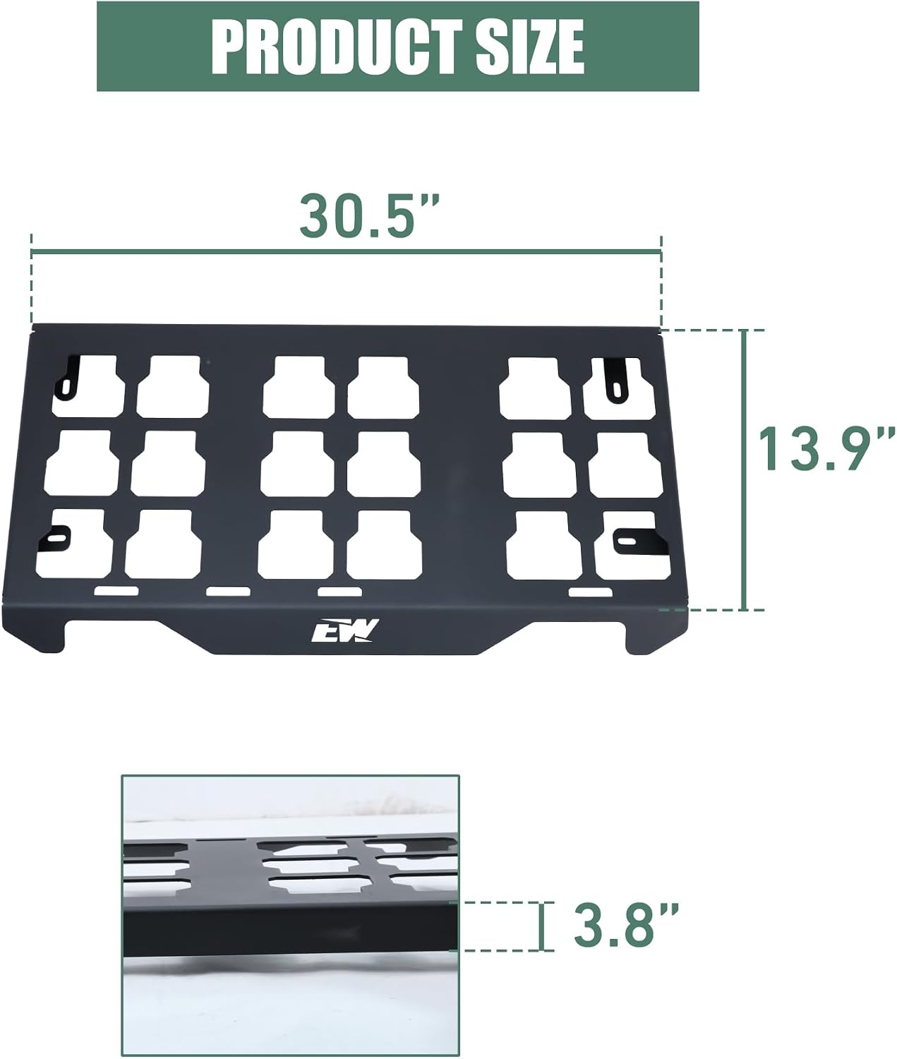NIXFACE Offroad Packout Mount Packout HD Toolbox Mount Fit for Honda Talon 1000 UTV - Compatible with Milwaukee Packout