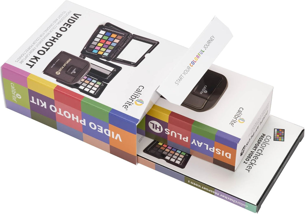 Calibrite Video Photo Kit with Display Plus HL Colorimeter and ColorChecker Passport Video 2, 10,000 Nit Monitor Calibration, Camera Reference System for Photo and Video Accuracy (CCPLHL-PPV2)