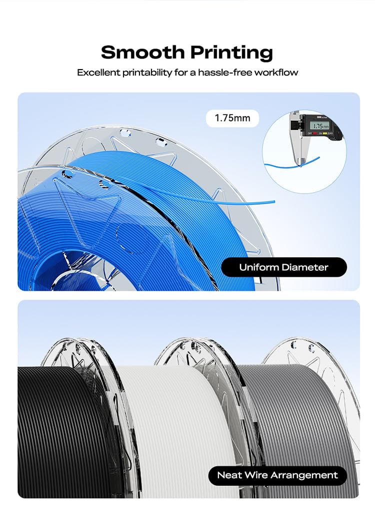Creality K2 SE 3D Printer, Max High-Speed 500mm/s, Support Multicolor Printing Needs CFS Bundle with Creality Hyper RFID PLA Filament Black 1kg
