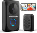 NATSUKAWA Doorbell Camera Wireless - Smart WiFi Video Doorbell with Chime- App Alerts, IP65, Night Vision, 2 Way Audio, Powered Smart Security Camera Video Wireless Doorbell for Home, Easy Install