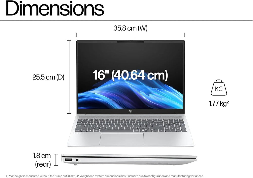 HP 15.5' FHD IPS Laptop, Intel Processor i5-1334U Up to 4.59GHz, 8GB DDR4, 512GB Storage, HDMI, Super-Fast WiFi, Fingerprint Reader, Windows 11 Home OS, Dale Silver, Renewed