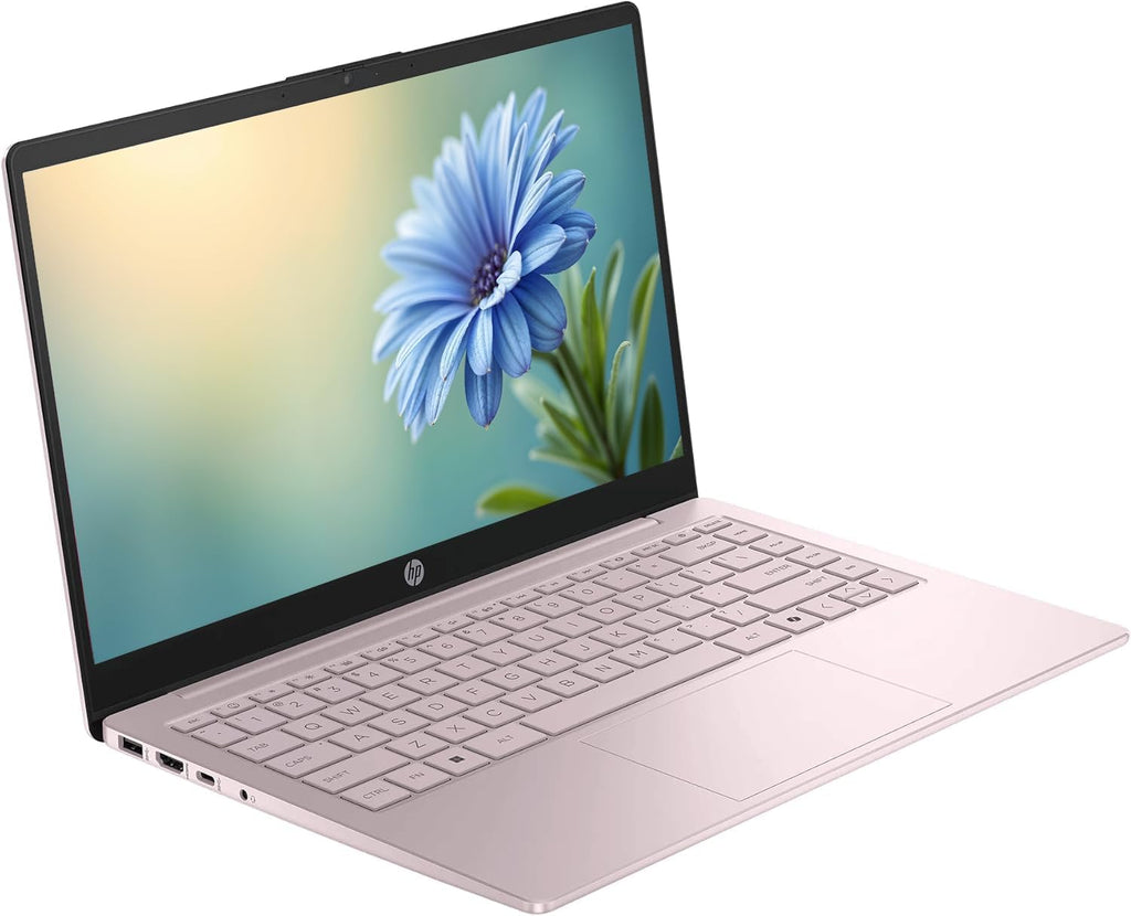 HP Portable 14' HD IPS Laptop, Intel Celeron N Processor Up to 3.59GHz, 4GB DDR4, 128GB SSD, HDMI, Webcam, 1 Year Office 365, Bluetooth, Windows 11, Pastel Pink