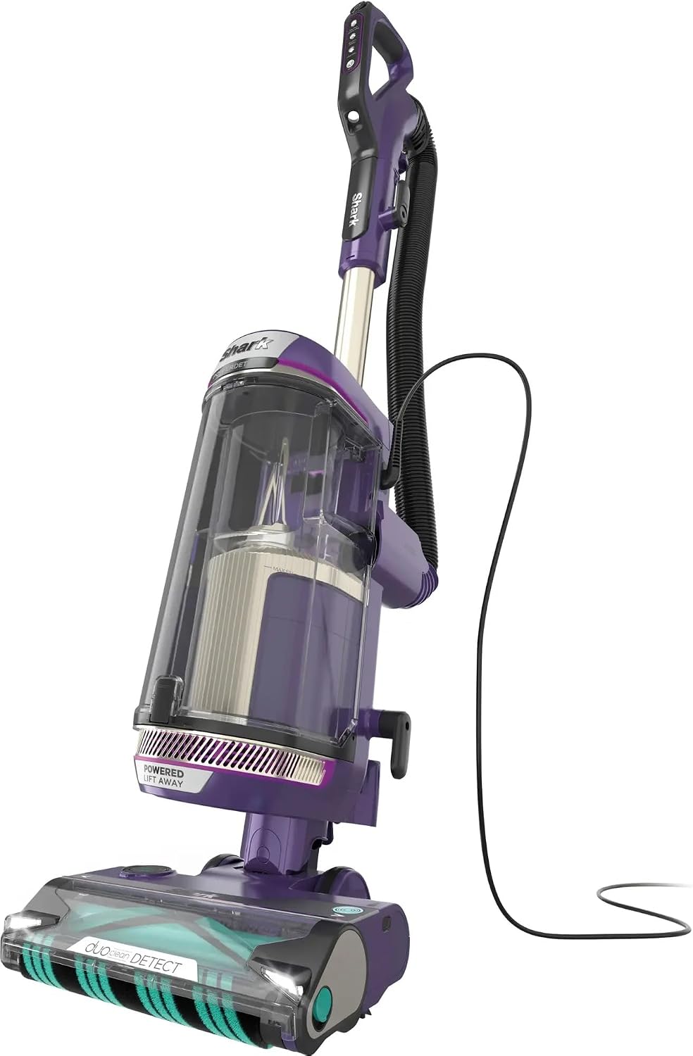 Shark AZ4002W DuoClean PowerFins Upright Vacuum (Renewed), Lift-Away, Self-Cleaning Brushroll, Anti-Allergen Complete Seal with HEPA Filter, Powerful Pet Hair Pickup