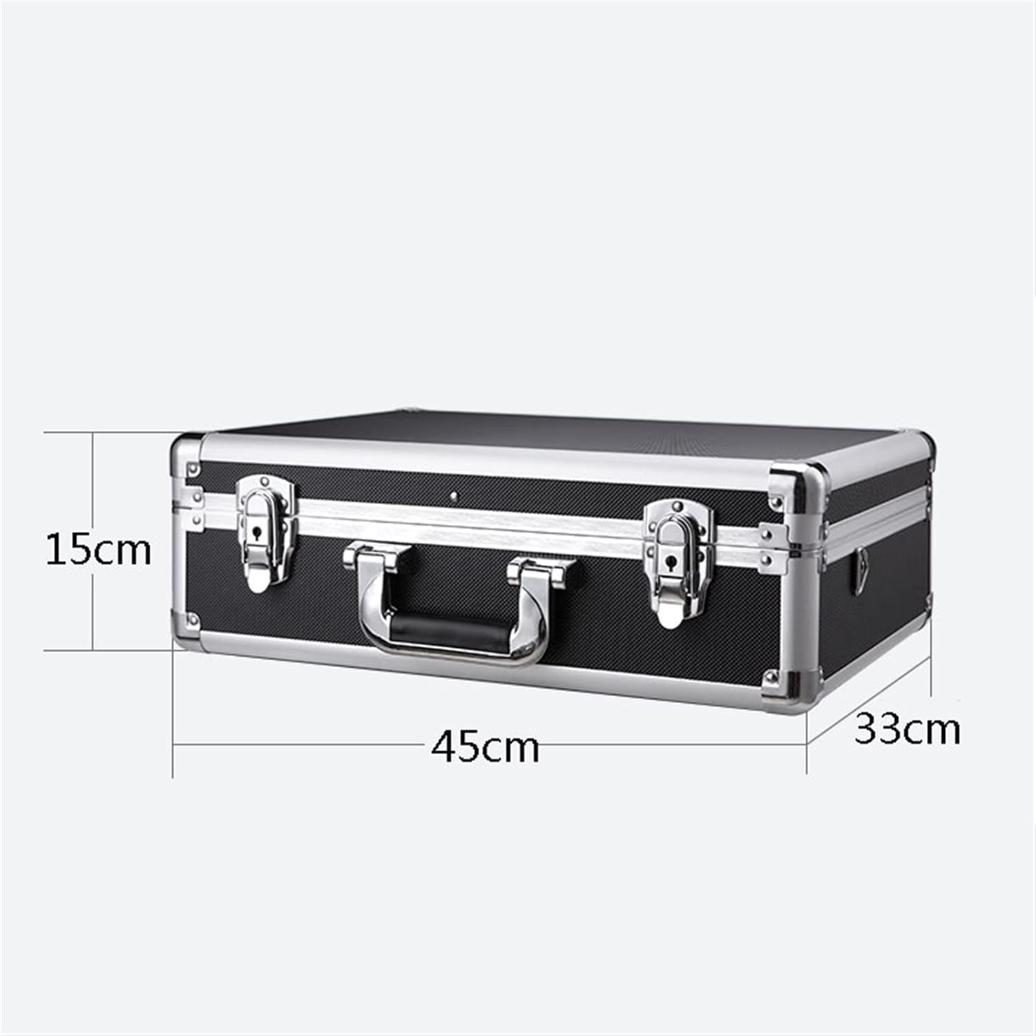 Portable Tool Box Tool Box Portable Storage Tool Box Aluminum Tool Storage Box Safe with Removable Compartment, Black Small Parts Box (Color : Brass)