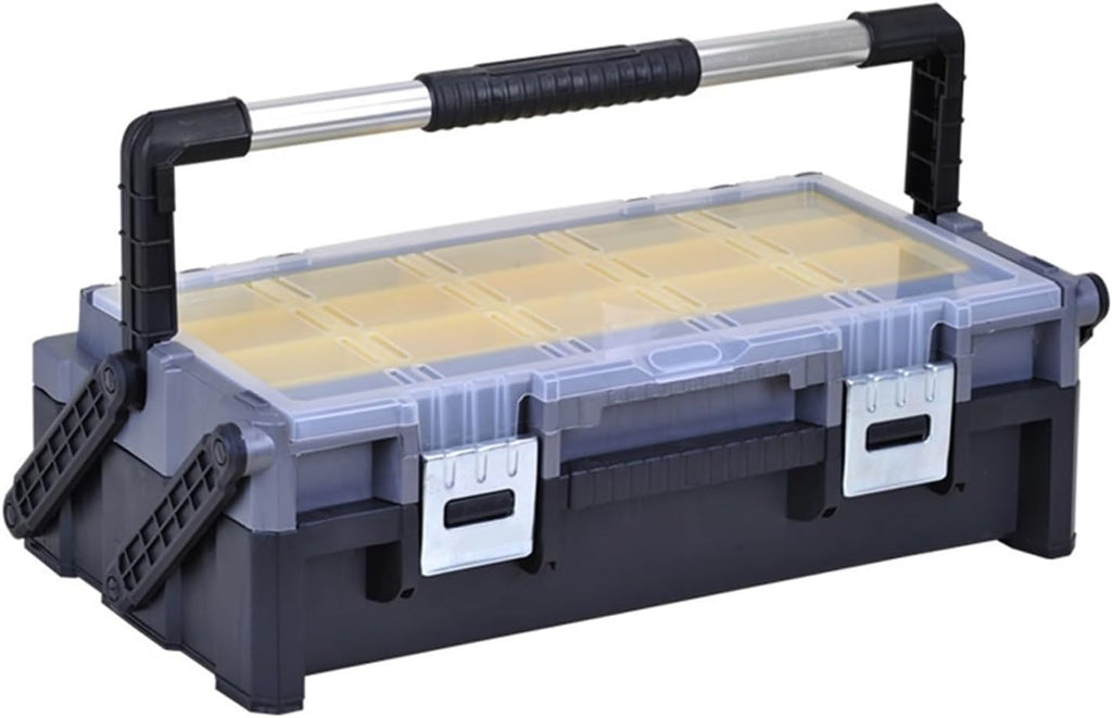 Tool Box Multi-Layer Folding Tool Box Multi-Compartment Tool Storage Box with Independent Detachable Parts Box for Hardware Repair Tool Accessories Storage Tool Storage(Medium)