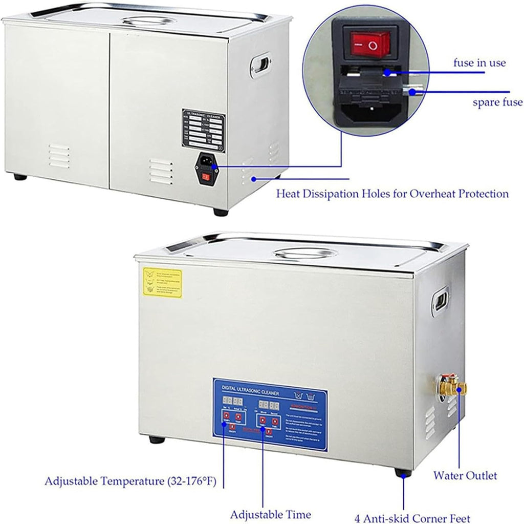 6 L Vinyl Ultrasonic Cleaner, 7-12-Inch Vinyl Ultrasonic Cleaning Machine, High Lp Album Cleaner, Record Washing Machine ~/