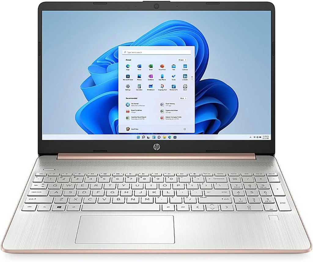 HP 17.3' Notebook - HD+ - 1600 x 900 - (Intel Celeron N4120 Quad-core (4 Core) 1.1 GHz) - 4 GB Total RAM - 256 GB SSD - Pale Gold Rose, Natural Silver